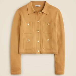 EUC J. Crew Small Patch-pocket sweater lady jacket